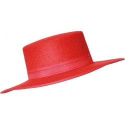 SOMBRERO CORDOBES ROJO ADULTO