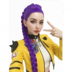 PELUCA K-POP RUMI MORADA...