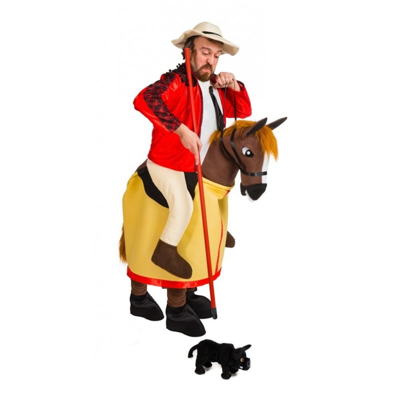 Dos Hombres Usando Disfraz De Caballo Espera En Vestidor Foto de stock y  más banco de imágenes de Disfraz de caballo - iStock